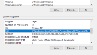 2 Yöntemle Windows' ta yol ve ortam değişkenlerinin ayarlanması 4 2 Yöntemle Windows' ta yol ve ortam değişkenlerinin ayarlanması 2