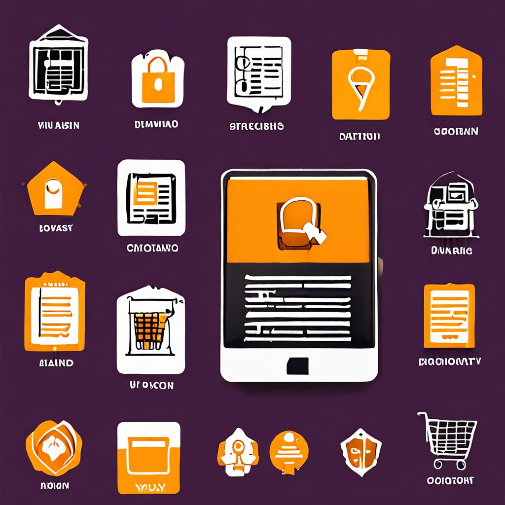 Temu shopping app privacy concern, smartphone with e-commerce app and data collection warning, online shopping security