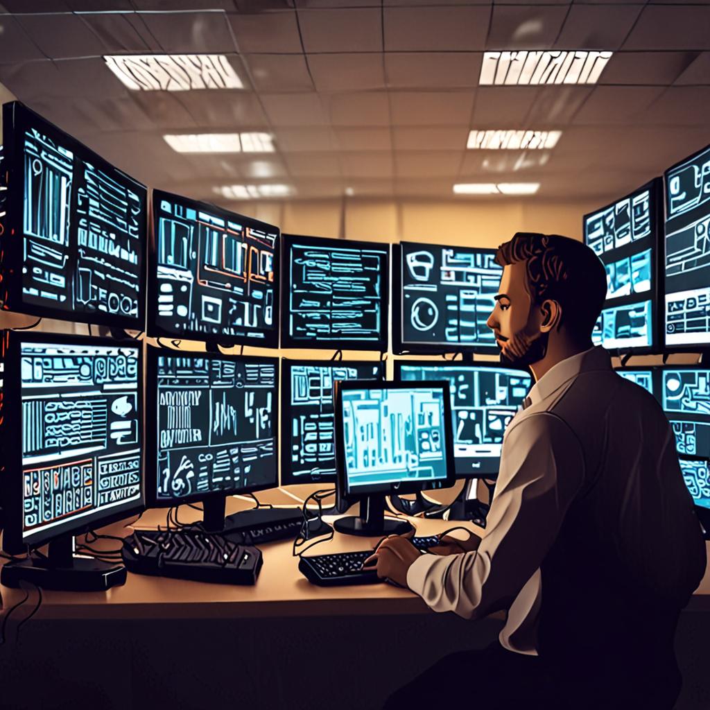 Server infrastructure monitoring dashboard, container orchestration metrics, microservices deployment status