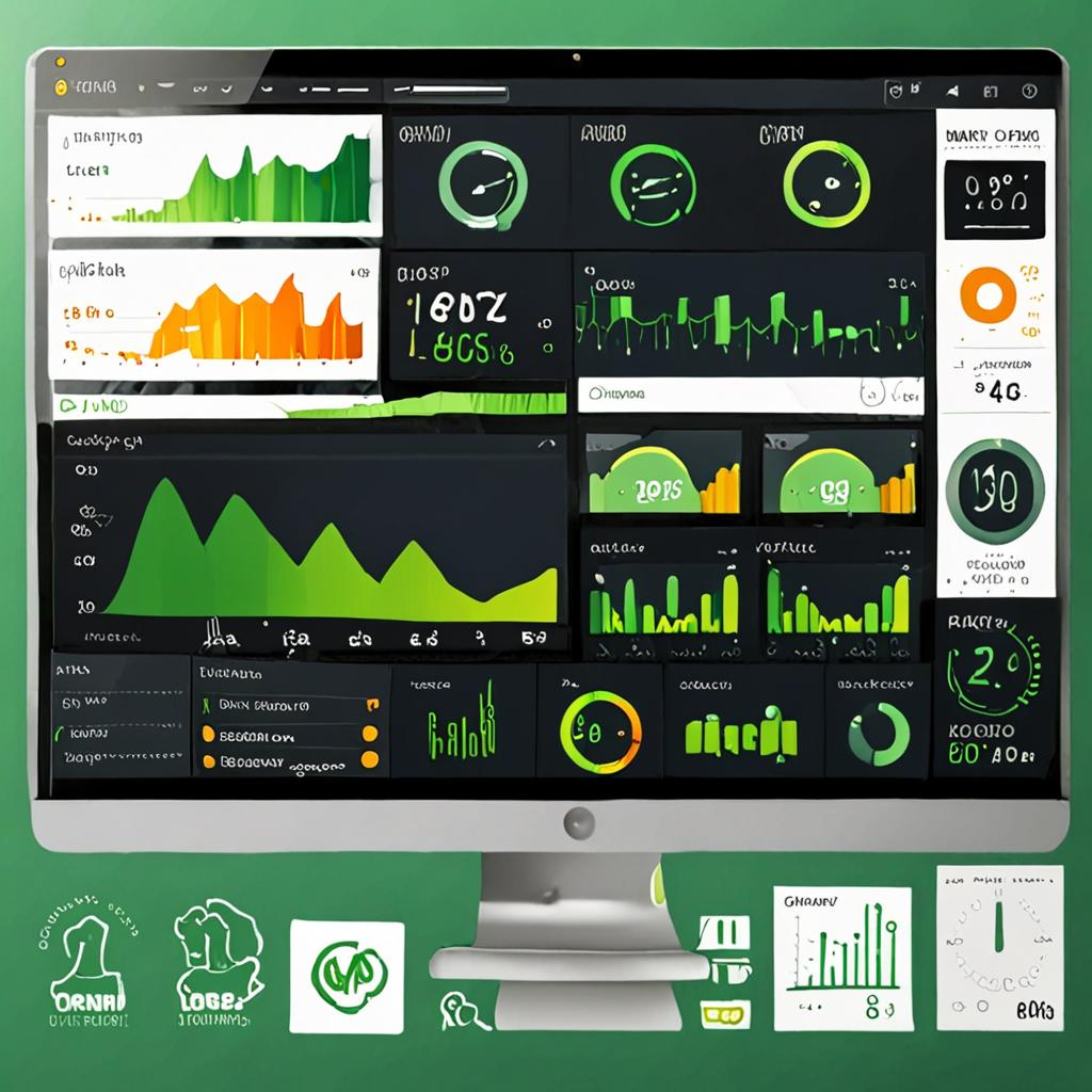Herkes Cloudflare Kullanıyor ama Kimse Bunu Anlatmıyor 2 Website performance optimization dashboard, page load speed metrics, CDN caching statistics with green indicators