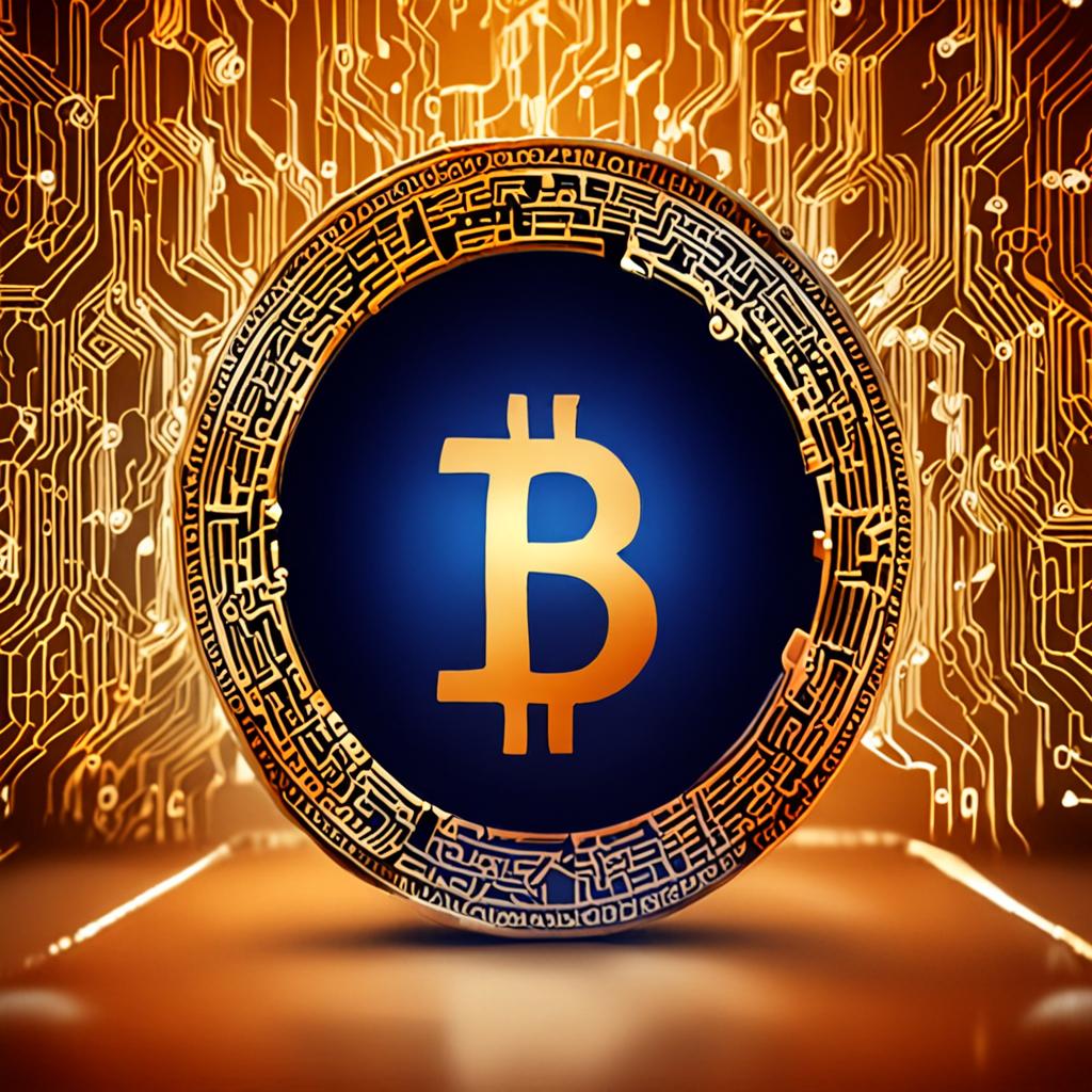Kripto para cüzdanı ve dijital finans görselleştirmesi, altın renk Bitcoin sembolü ve dijital ağ