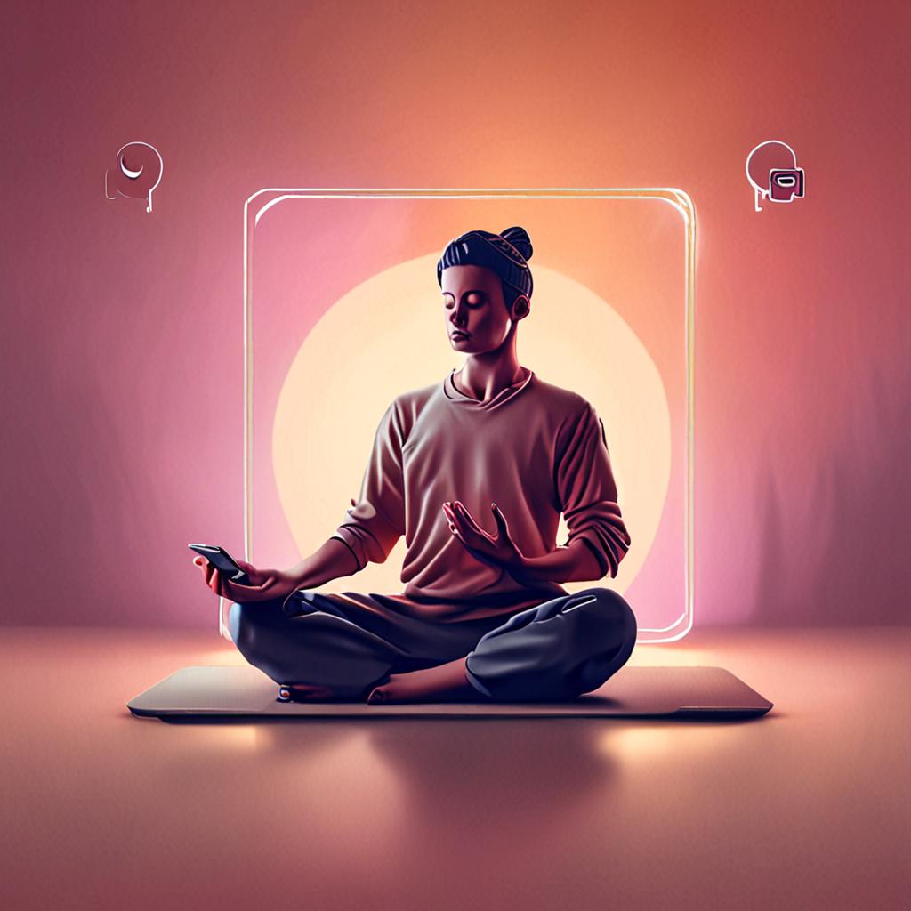 Telefon ekranında bildirim ayarları ve dijital denge göstergesi, minimalist tasarım