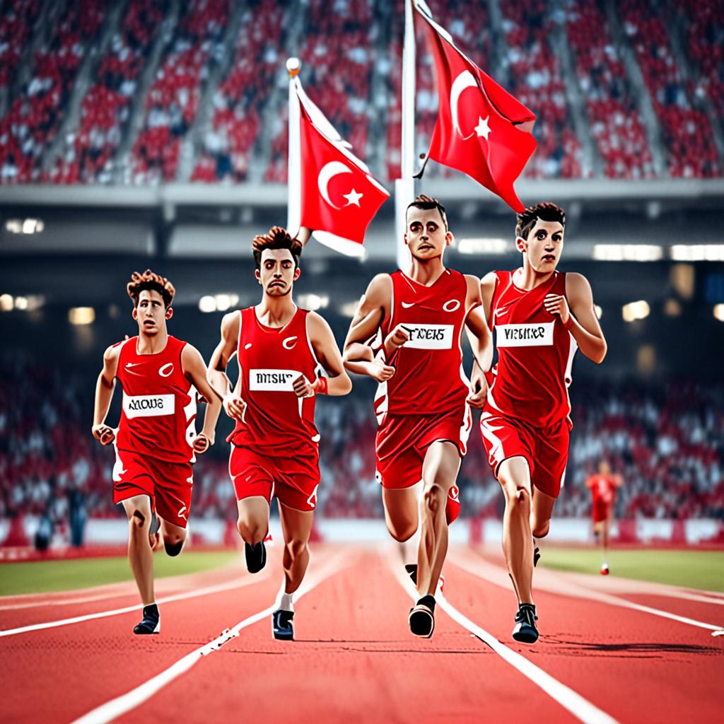 19 Mayis Genclik ve Spor Bayrami stadyum atletizm yarislari, genc sporcular