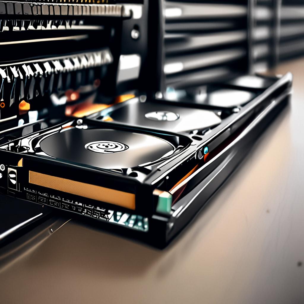 SSD vs HDD comparison concept, solid state drive next to traditional hard disk drive, storage technology evolution