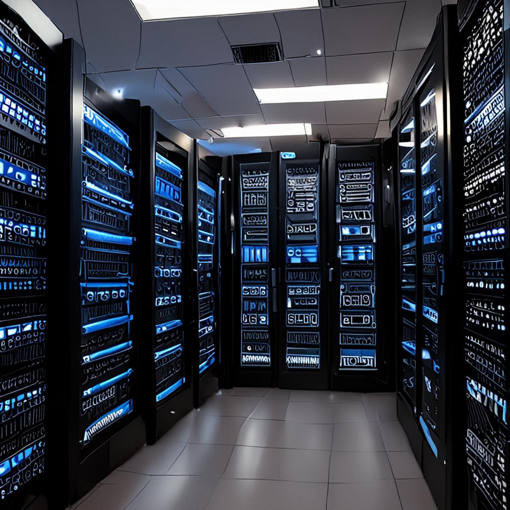Sunucu odasında güvenli erişim terminali, Linux sunucusuna giriş yapan yönetici