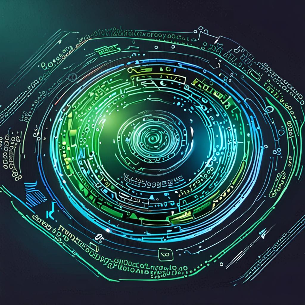 Veri kurtarma süreci görselleştirmesi, disk tarama ve binary kod akışı