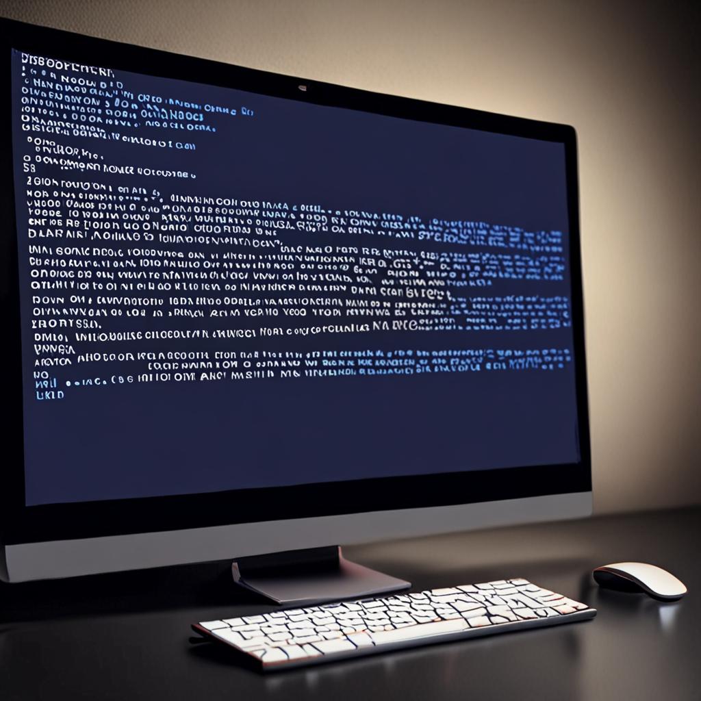 Mavi ekran (BSOD) hata mesajı, ünlü Windows çökme ekranı, mavi arka planda beyaz metin