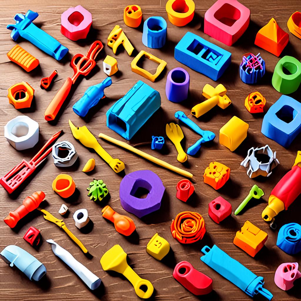 3D Yazıcı Aldım — 3 Ay Sonra Ne Ürettim (Çoğu Çöp Çıktı) 2 3D yazıcı renkli plastik bir nesne basarken, filament yazıcı çalışırken, masaüstünde hobi atölyesi