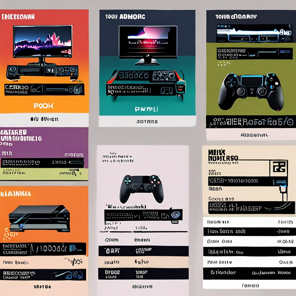 Gaming console price comparison chart on screen, hardware specs comparison, value for money analysis